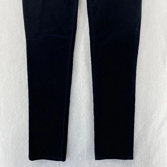 Banana Republic Pants Womens 6 Black Curduroy Mid Rise Slim Straight Stretch - Picture 7 of 12